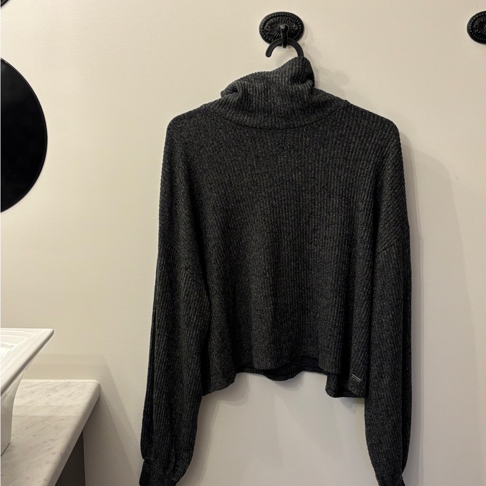 Women's grey Turtleneck Sweater